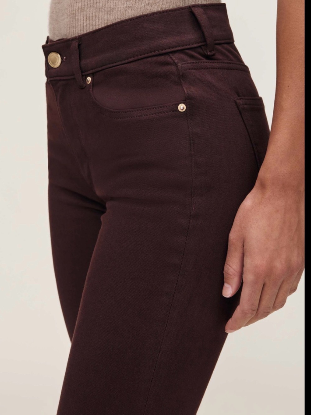DL1961 Slim High-Righ Jeans in Fig